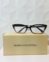 Óculos de grau Maria Valentina 3003 AV234 acetato cat eye marrom
