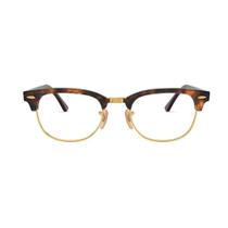 Óculos de Grau Marrom Claro Ray-Ban Clubmaster RX5154