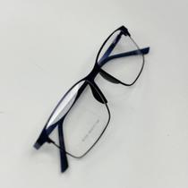 Óculos de Grau Masculino Estilo Clássico com Acabamento Moderno