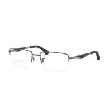 Óculos de Grau Masculino Ray Ban RB6285 Metal Grafite Óculos de Grau Masculino Ray Ban RB6285 Metal Grafite