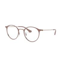 Óculos de Grau Masculino Ray ban RB6378 2973 Metal Marrom