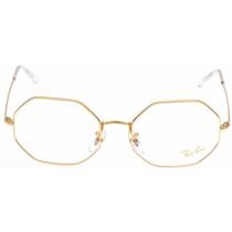 Óculos de grau metal hexagonal dourado - ray ban dourado