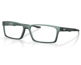 Óculos De Grau Oakley Overhead Matte Dark Silver Blue OX8060 04-55