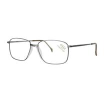 Óculos de Grau Original Stepper em Titânio Grafite e Marrom Masculino SI-40090