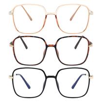 Óculos de Grau PEYEOISD 3 Unidades com Lentes Antiluz Azul Oversized Óculos de Grau PEYEOISD 3 Unidades com Lentes Antiluz Azul Oversized