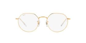 Óculos de Grau Ray-Ban Jack RX6465L 3086 Ouro Legend Tam 51