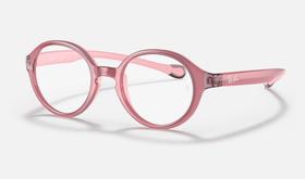 Óculos de Grau Ray-Ban Junior RB9075V 3877 35-16 Rosa Emborrachado