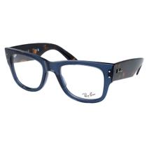 Óculos De Grau Ray Ban Mega Wayfarer RB0840V 8296 Azul Transparente
