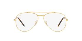 Óculos de Grau Ray-Ban New Aviator RX3625V 3086 Ouro Legend Tam 58