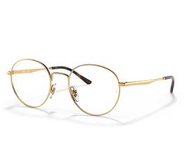 Óculos De Grau Ray Ban Round Gold RX3681V 2500-50 Óculos De Grau Ray Ban Round Gold RX3681V 2500-50