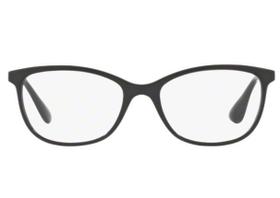 Óculos de Grau Ray Ban RX7106 5697 Preto Fosco Lentes Tam 53