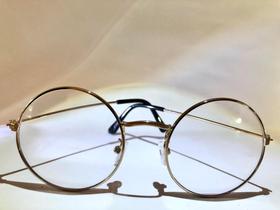 Óculos de Grau Redondo Dourado