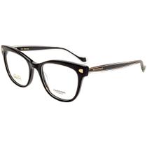 Óculos de Grau Retangular Ana Hickmann AH6438 Preto A01