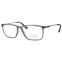Óculos de grau retangular Platini P93156 H469 Cinza