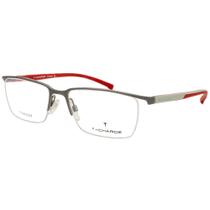 Óculos De Grau Retangular T-Charge T1114 02H Cinza