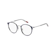 Óculos De Grau Tommy Hilfiger Infantil TH2024 0J1 Azul e Prata 48 Óculos De Grau Tommy Hilfiger Infantil TH2024 0J1 Azul e Prata 48