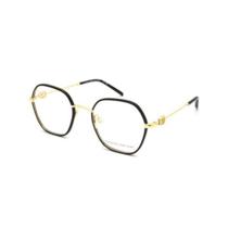 Óculos De Grau Tommy Hilfiger TH2153 06J Dourado e Marrom 50 Óculos De Grau Tommy Hilfiger TH2153 06J Dourado e Marrom 50
