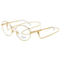 Óculos de Grau Vogue VO4222 280 Dourado com Corrente