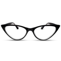 Óculos de leitura 2SeeLife Funky Cat Eye Black para mulheres +2,00
