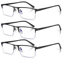 Óculos de leitura Anourney Lightweight Metal Half Frame Masculinos Óculos de leitura Anourney Lightweight Metal Half Frame Masculinos