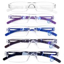 Óculos de leitura AQWANO Rimless Clear Frame Anti Blue Light 2.0
