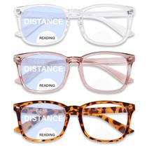 Óculos de leitura bifocais OPTOFENDY, pacote com 3 unidades, bloco de luz azul