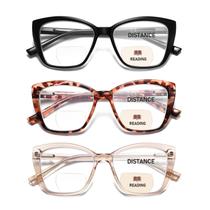 Óculos de leitura bifocais PUBOWT PT2001 +2.50 para mulheres Óculos de leitura bifocais PUBOWT PT2001 +2.50 para mulheres