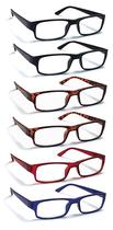 Óculos de leitura Boost Eyewear, pacote com 6 armações tradicionais