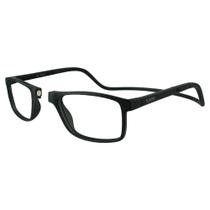 Óculos de leitura Clic Barat Matte Black com ampliação de 1,75