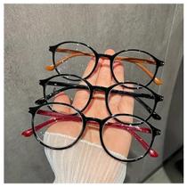 Óculos De Leitura Com Bloqueio De Luz Azul Em Armação Redonda Para Homens E Mulheres, Conjunto