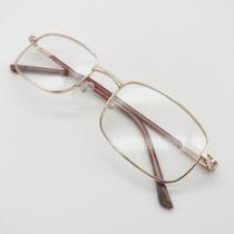 Óculos De Leitura Com Grau De Aumento Perto Presbiopia Descanso Metal Ferro Masculino Feminino Dourado