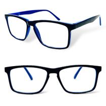 Óculos De Leitura Com Grau e Sem Grau Quadrado 1.00 Até 4.00 Perto Descanso 2023164