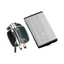 Óculos de leitura dobráveis portáteis de alta definição unissex anti-luz azul resistente à fadiga