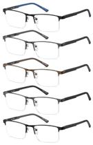 Óculos de leitura EYECEDAR Blue Light Blocking 1.75 para homens, pacote com 5