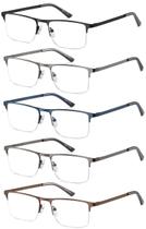 Óculos de leitura EYECEDAR Blue Light Blocking, pacote com 5 unidades, 1,50 para homens
