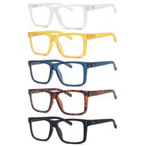 Óculos de leitura Eyekepper Square Large Frame +1,00 (pacote com 5) Óculos de leitura Eyekepper Square Large Frame +1,00 (pacote com 5)