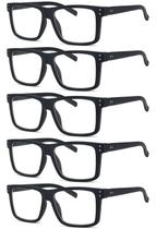 Óculos de leitura Eyekepper Square Large Frame +1,25 pretos