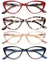 Óculos de leitura EYEURL Cat Eye Blue Light Blocking 1.5, pacote com 4 Óculos de leitura EYEURL Cat Eye Blue Light Blocking 1.5, pacote com 4