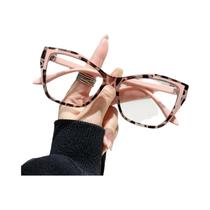 Óculos De Leitura Femininos Estilo Gato Com Proteção Contra Luz Azul E Armação Bicolor