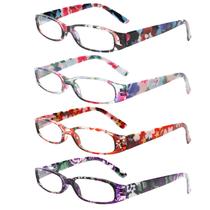 Óculos de leitura femininos Kerecsen, 4 pares, modernos, 2.50 Magnif.