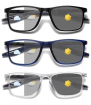 Óculos de leitura Hubeye Photochromic UV400 +2.5 para homens, pacote com 3