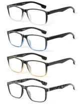 Óculos de leitura JOLISU Blue Light Blocking +2,25 para homens, pacote com 4 Óculos de leitura JOLISU Blue Light Blocking +2,25 para homens, pacote com 4