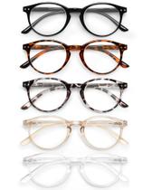 Óculos de leitura JOLISU Blue Light Blocking, pacote com 5 +2,5 Óculos de leitura JOLISU Blue Light Blocking, pacote com 5 +2,5