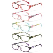 Óculos de leitura Kerecsen Fashion Ladies com estampa estampada