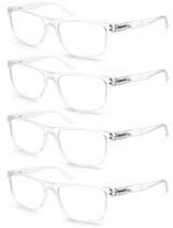 Óculos de leitura OLOMEE Large Oversize 2.00 para homens, pacote com 4
