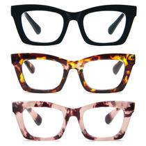 Óculos de Leitura Oprah Style - Formato Quadrado Oversize para Mulheres