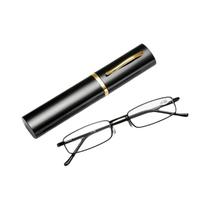 Óculos De Leitura Portáteis Elegantes Com Armação De Metal E Estojo Tipo Caneta, Para Presbiopia De Óculos De Leitura Portáteis Elegantes Com Armação De Metal E Estojo Tipo Caneta, Para Presbiopia De