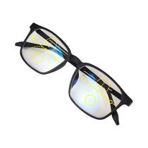 Óculos De Leitura Progressivos Multifocais Clássicos Masculinos Em Titânio Puro Anti Luz Azul