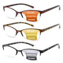 Óculos de Leitura Progressivos Ryegis Kit com 3 Unidades Anti UV e Anti Reflexo Óculos de Leitura Progressivos Ryegis Kit com 3 Unidades Anti UV e Anti Reflexo