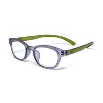 Óculos de leitura pronto oval azul / verde